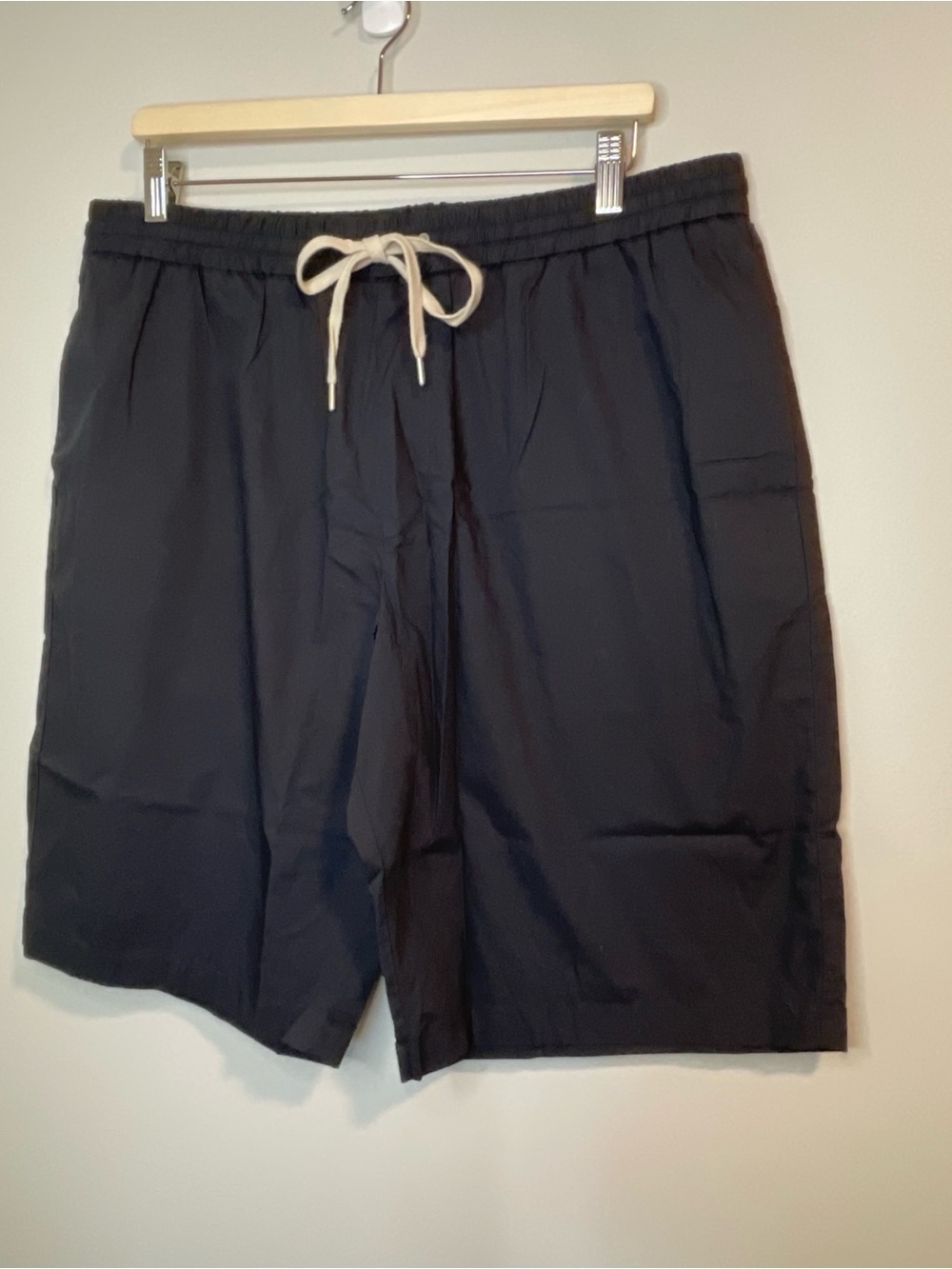 All Saints Canta Black Elastic Drawstring Shorts with Tag 36